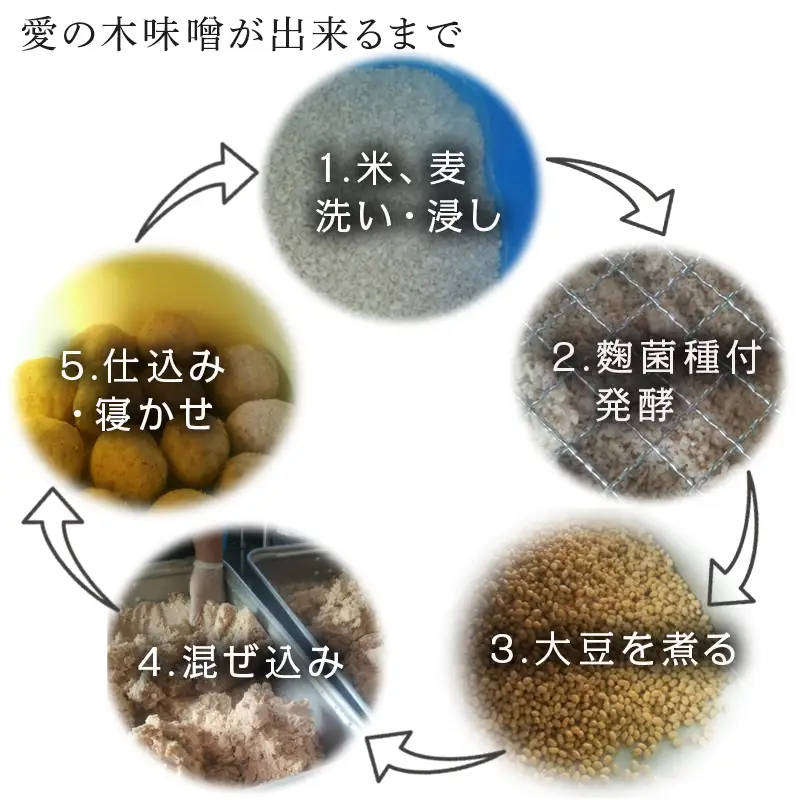 無添加生味噌 600g×3袋セット (合計1.8kg)