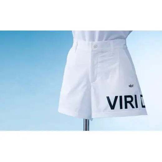 再生ポリエステル使用 サステナブル・ゴルフウェア・ブランド  VIRI DARI ( ヴィリダリ ) GOLF のウェア レディスショートパンツ ホワイトM【ゴルフ ゴルフウェア GOLF VIRIDARI ヴィリダリ ブランド おしゃれ サステナブル 吸水 速乾 UV ケア 着心地 デザイン おすすめ 四日市 四日市市 三重県 贈り物 プレゼント スポーツ アパレル】