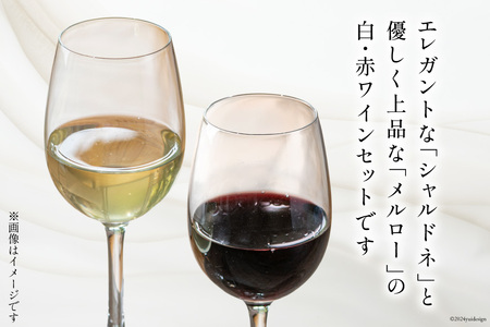 白 赤 ワイン 2本 セット ジョイア シャルドネ メルロー 各 750ml