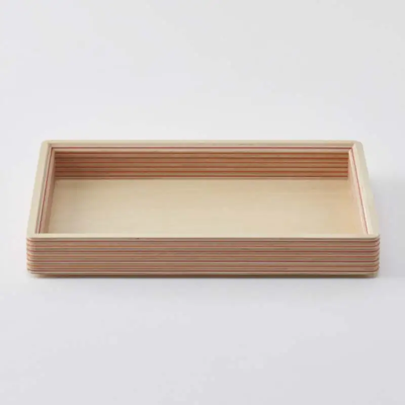 ドキュメントトレイ「villa／A5」（レッドオレンジ） 木製 HOKKAIDO WOOD F6S-252