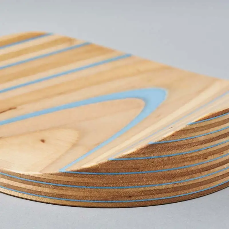 トレイ 「mokume」 ブルー 木製 HOKKAIDO WOOD F6S-276