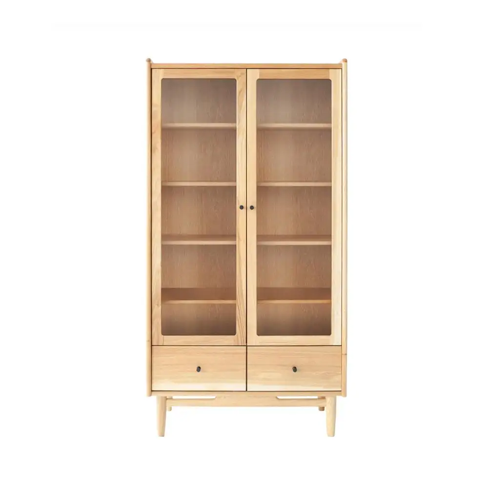 旭川家具 MUKU工房オリジナル ジャム キャビネット 引出し 北海道ナラ 【 国産 無垢 インテリア 木製 収納 ナチュラル キャビネット サイドボード リビング ダイニング 北海道 】 _04573