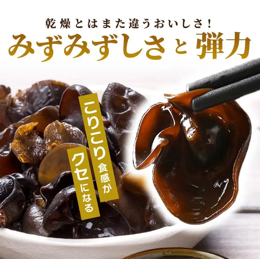 [5525-1107]湘南しいたけ 生 きくらげ 500g きくらげ 木耳 キクラゲ 生 ぷりぷり プリプリ こりこり コリコリ 栄養 ヘルシー ダイエット 中華  アレンジ スープ サラダ 新鮮 きのこ キノコ 弾力 みずみずしい 北海道 伊達市