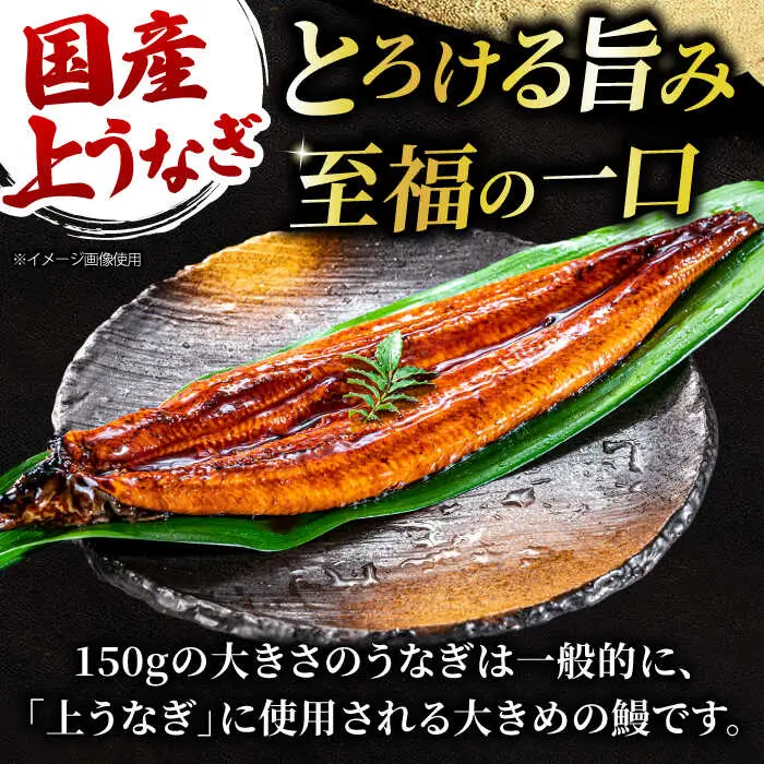 【3回定期便】国産上うなぎ蒲焼 2尾 約150g×2パック  [AVBH011]鰻 定期便