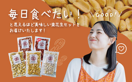 落花生 豆 毎日食べたい落花生セット（5袋）A 009-04-1
