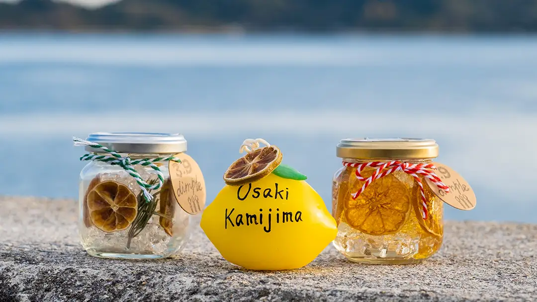 【 先行予約 】 贈り物に 甘く香る レモンドキャンドル3個 ＆ 生果レモン約1kg ギフトセット 1月～2月末発送予定