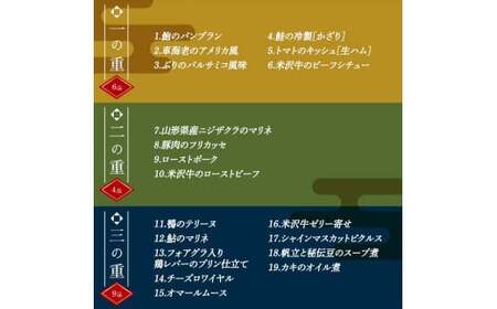 欧風レストラン“西洋葡萄”の 「フレンチおせち(惣菜詰合せ)」 3～4人用 『欧風レストラン 西洋葡萄』 山形県 南陽市 [2181]