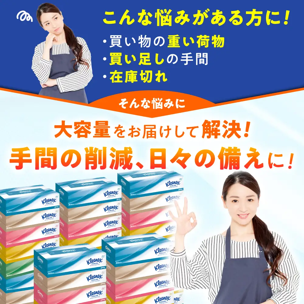 【全3回定期便(2ヵ月に1回)】クリネックス ティシュー 60箱(5箱×12パック )  ティッシュ  [BDBH001-3]