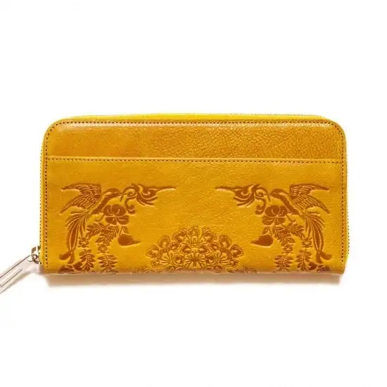 【カラー選択要】正倉院文様革財布 ちはやふる 選べる3色 長財布 財布 正倉院 革財布 120-004