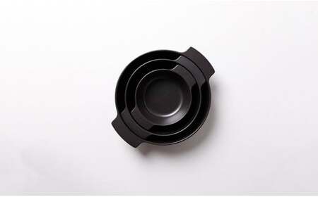 有田焼 ARITAJIKI potdish (L/M/S) 3個セット Black 【ヤマト陶磁器】食器 器 うつわ 調理器具 ポットディッシュ 皿 グラタン皿 耐熱皿 直火対応 オーブン対応 おしゃれ シンプル モダン ブラック cn026
