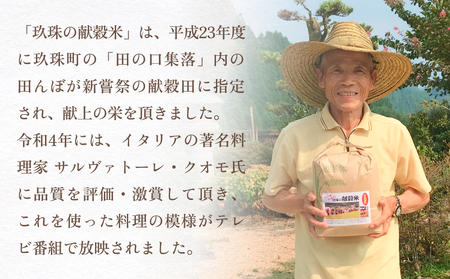 玖珠の献穀米５kg 米 ひとめぼれ 大分県 玖珠町 こめ お米 白米 お米 お米 お米