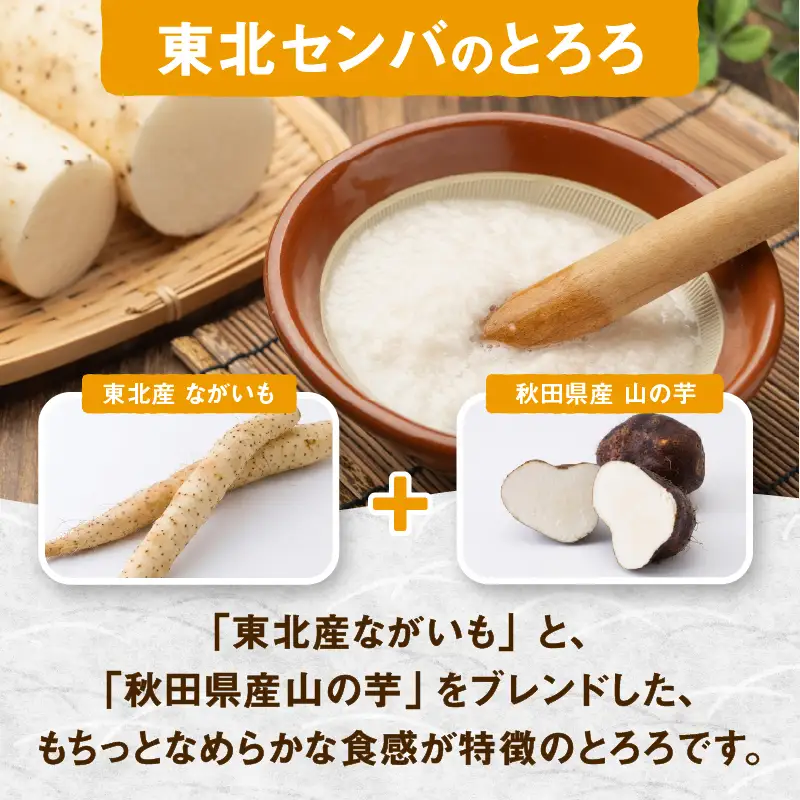 【3ヶ月定期便】冷凍とろろ1キロセット（50g×20袋）　145P075004-03-20【 東北センバ】