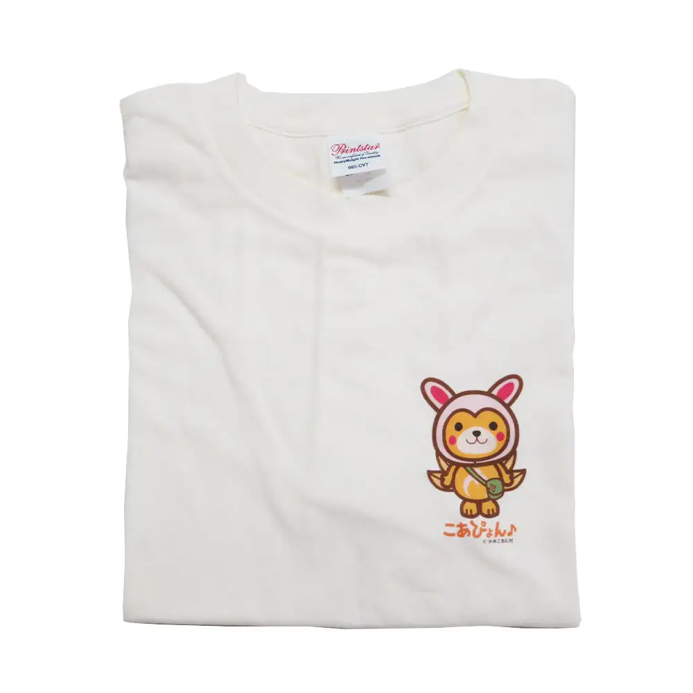 上小阿仁村PRキャラ こあぴょんTシャツ2枚（白・グレー）Mサイズ ゆるキャラ