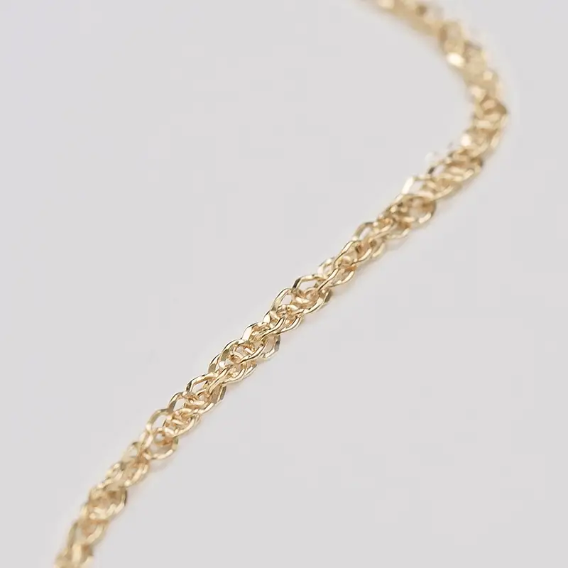 【L&Co.】K10 デザインチェーンブレスレット (75-3312)