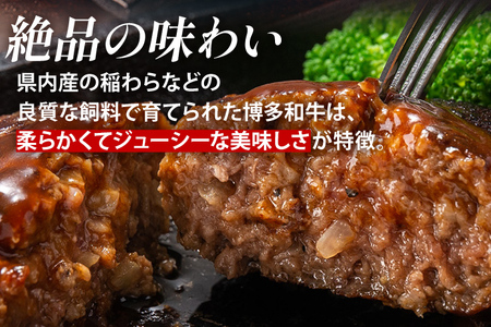 博多和牛 生ハンバーグ 6個 セット 840g ジューシー 冷凍 個包装 柔らかい 福岡県 福岡 九州 グルメ お取り寄せ