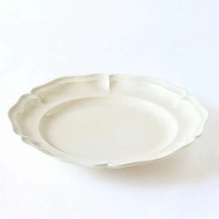 【波佐見焼】ombre de fleur プレートL ミルキーホワイト 2枚セット 食器 皿【翔芳窯】[FE367]
