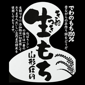 SA3103　【でわのもち100％使用】 丸餅　計40個(8個入×5袋) YA