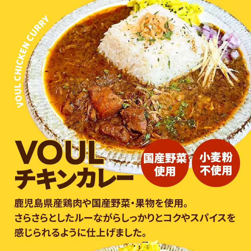 VOUL バラエティセット（ チキン3食 キーマ3食 ） K315-003 肉 豚肉 鶏肉 惣菜 総菜 冷凍 カレー