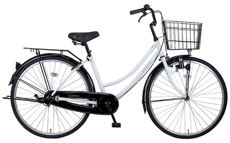 ホワイト　マルクル「リブレットホームBK261」 ／ 自転車 シティサイクル 通勤 通学 日常使い 26インチ ギアなし BAA適合 MARCLE 埼玉県 No.161-02