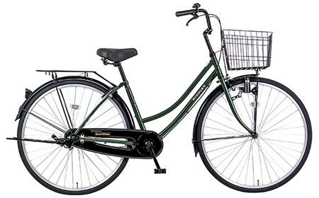 マットダークグリーン　マルクル「リブレットホームBK261」 ／ 自転車 シティサイクル 通勤 通学 日常使い 26インチ ギアなし BAA適合 MARCLE 埼玉県 No.161-03