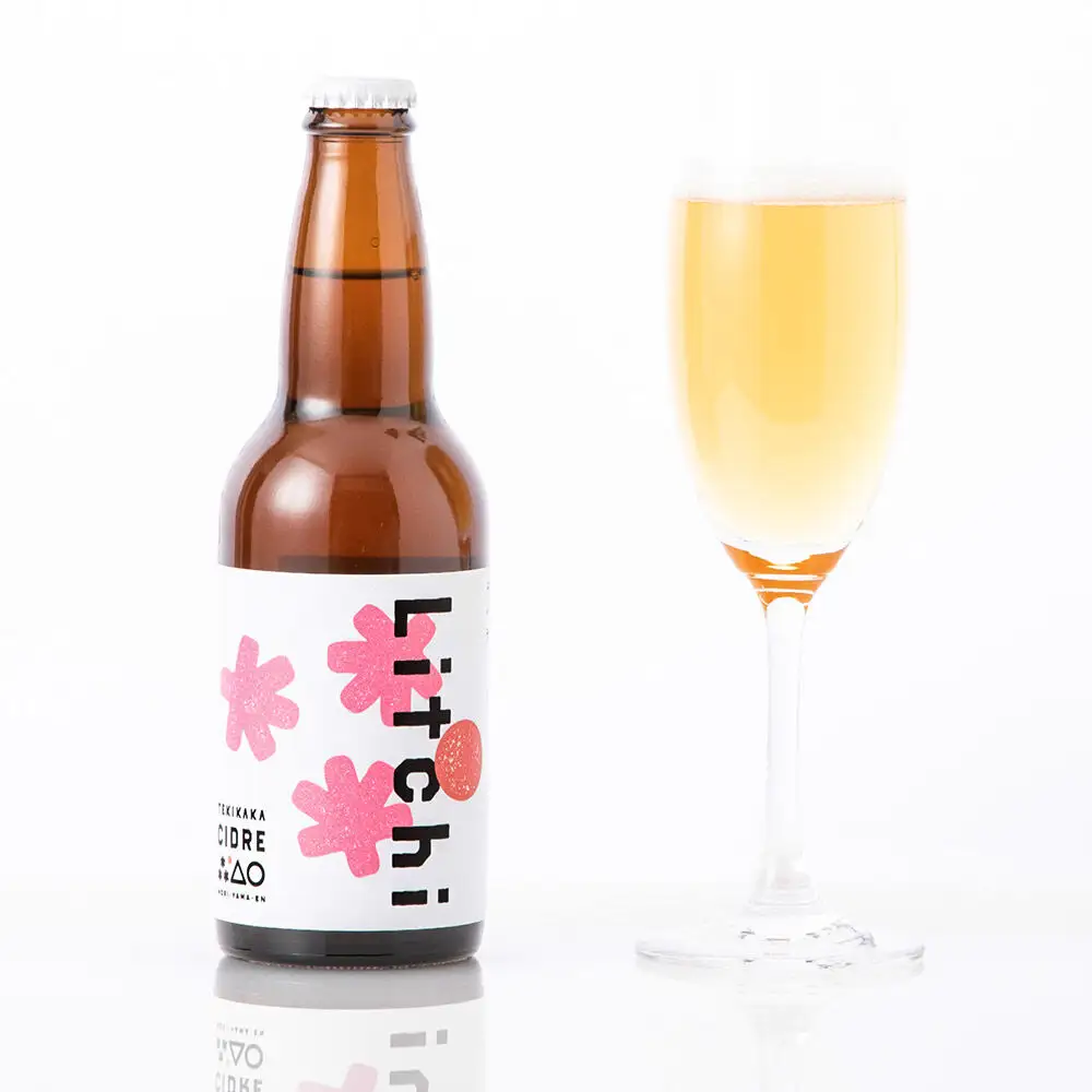 未来を育てるりんごのお酒 テキカカシードル（ライチ） 330ml×6本 お酒 青森 弘前 林檎 リンゴ