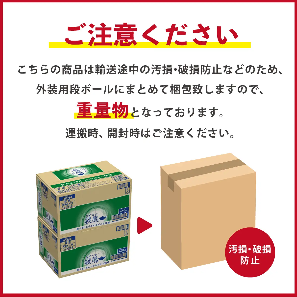 緑茶 綾鷹 濃い緑茶(機能性) 650ml PET×48本 お茶