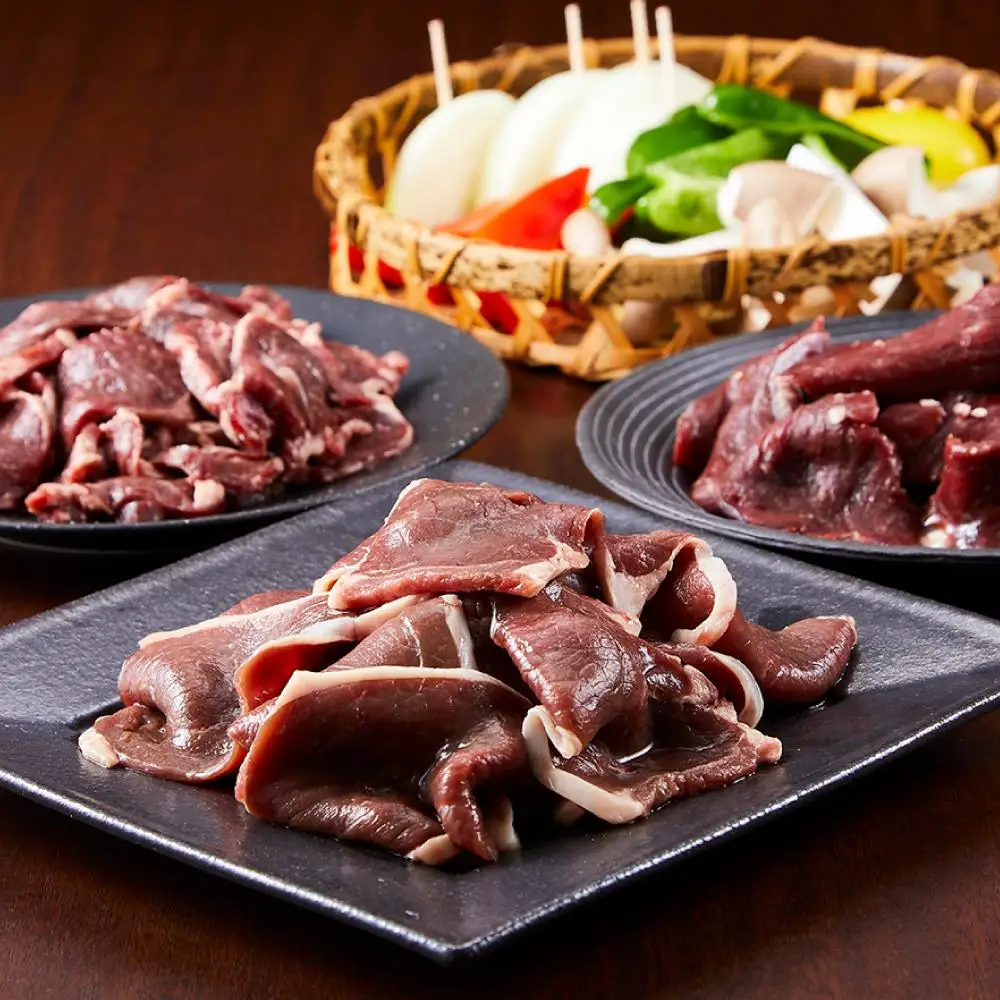 【ふるなびWEEK対象】エゾ鹿肉お試しセット（焼き肉用）　外モモ肉200g×2・ロース300g・ヒレ300g　計1kg| 鹿肉