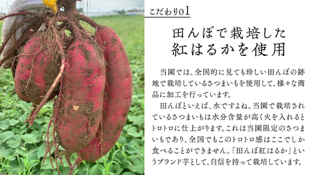 「田んぼ 紅はるか」で焼く、熟成焼き芋 2kg (500g×4梱包) 