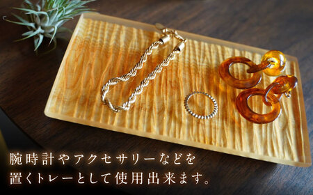 特許取得！なぐり加工のひのきレジントレー / なぐり加工 レジン トレー 木製 小物置き 檜 桧 ひのき ヒノキ / 亀山市 / なかの材木 [AMAK011]