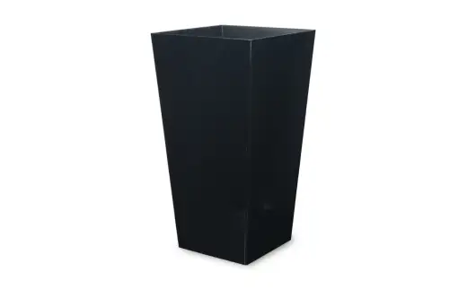 蒔絵調 ダストボックス L角 9.5L 波ブラック タツクラフト 【Tk149】【ttcf922-maki-nbl-9d5】