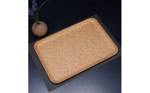 タツクラフト 友禅和紙トレー L 39cm 2枚セット 麻の葉 【Tk321】【ttcf922-yul-5】
