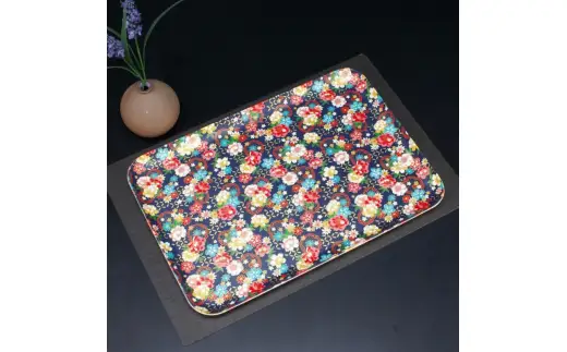 タツクラフト 友禅和紙トレー L 39cm 2枚セット 桜 牡丹文 【Tk329】【ttcf922-yul-13】