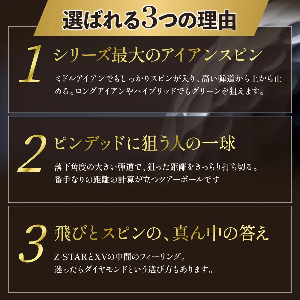 ゴルフボール スリクソン Z-STAR ダイヤモンド3 ホワイト 〈3ダース 36球〉 スリクソン ゴルフボール