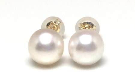 伊勢志摩 アコヤ本真珠 7-7.5mm ピアス パール