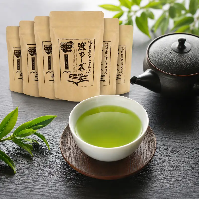 お茶 産地直送 そのまんま 深むし茶 120g 5パック お茶