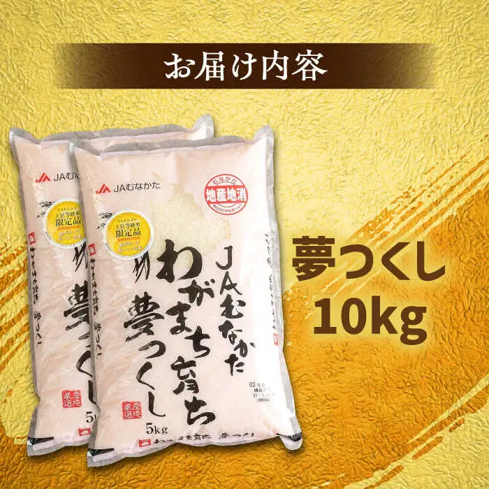 福岡産ブランド 米 夢つくし 10kg (5kg×2袋) 桂川町/南国フルーツ株式会社 [ADBW029] 米 白米 精米 5キロ 10キロ 