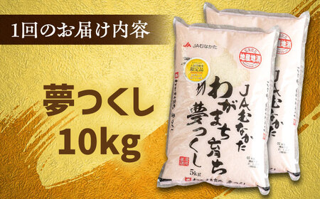【全6回定期便】福岡産ブランド米・夢つくし5kg×2袋 桂川町/南国フルーツ株式会社 [ADBW040] 