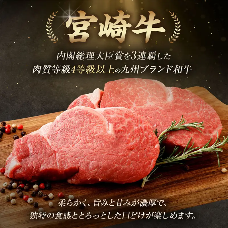 牛肉 宮崎牛 ヒレ ステーキ 200g×5枚