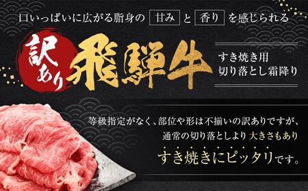 訳あり 飛騨牛すき焼き用 切り落とし 霜降り300g |  訳あり BV028