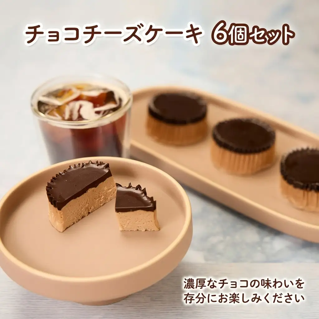 チーズケーキ チョコ 焼菓子 チーズケーキ【6個】