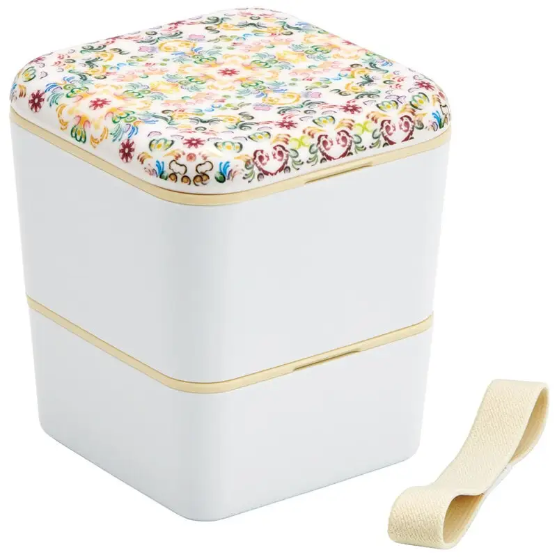 弁当箱 ランチボックス 弁当箱 レッド 2段 600ml 6-066