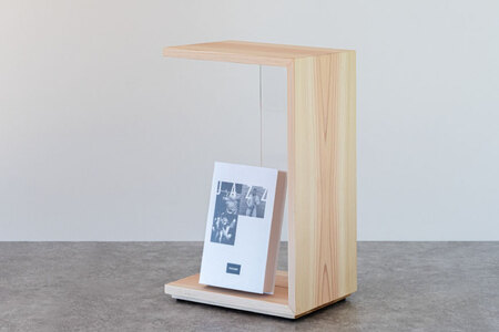 サイドテーブル 木製 Grain Side Table クリア 1点