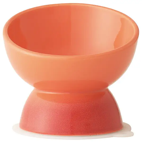 ペット用品 ペット ペットフードボウル「陶器製 短頭犬用食器」オレンジ 餌入れ エサ入れ えさ入れ 食器 皿 犬 猫 犬用食器 猫用食器 小型用ペットフードボウル 軽量ペットフードボウル アイボリー 536144 10-093