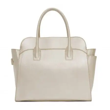 【濱野皮革工藝のバッグ】フィオーレ　ボクシートート(ベージュゴールド)_装飾品・工芸品 トートバッグ・ショルダーバッグ 鞄・バッグ かばん カバン_【1578442】