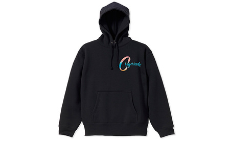 Chigasakiパーカ　ブラック　メンズ レディース サザンC 烏帽子岩 えぼし岩 裏起毛 プルオーバー 茅ヶ崎市 神奈川県 M