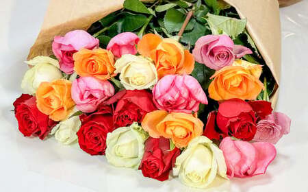 バラの花束 混合（40‐50本）| 花 バラ 薔薇 生花 ローズ 花束 ブーケ 贈り物 プレゼント ギフト【2026年11月下旬頃迄発送予定】
