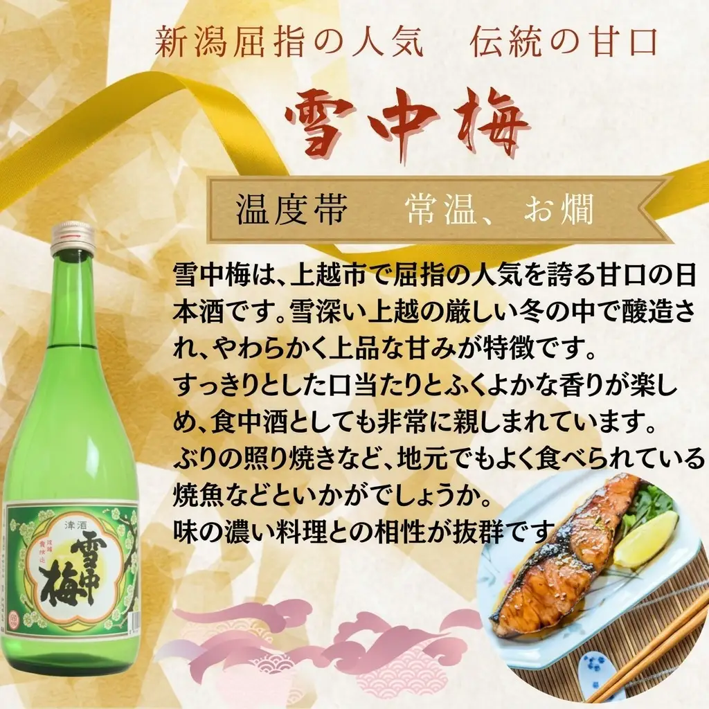 越後銘門酒会 飲み比べ 雪中梅 720ml×2本 飲み比べ