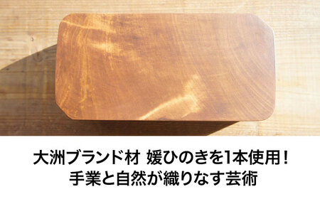 弁当箱 媛ひのき お弁当箱 Mサイズ（角なし・ブラウン）弁当箱[AGCO111]