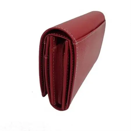 【濱野皮革工藝】グレースミディアムウォレット(アンティークレッド)_装飾品・工芸品 財布 服飾小物 _【1103244】