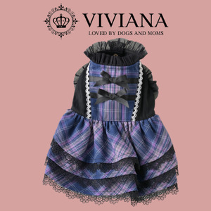 犬 服 ドッグウェア「VIVIANA」1stAnniversaryドレス（Purple）|犬用 服 ペット犬 ドッグ ペット用品 愛犬 ファッション 秦野 神奈川